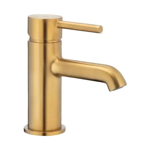 KFA Armatura Змішувач MOZA Gold для умивальника + Click-Clack (5032-815-31) — Photo 3