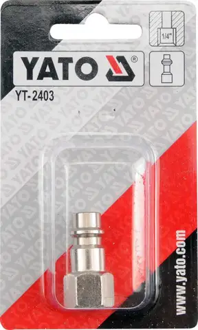 Швидке з'єднання-наконечник YATO (YT-2403) 1/4" внутр. — Photo 3