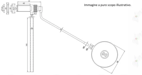 Клапан поплавковий Go-Plast 1/2" для унітазу з пластиковою кулею (7001OTT012) — Photo 4
