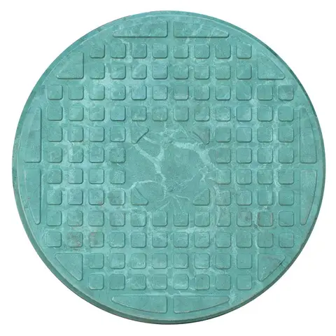Люк полімерпіщаний круглий "Garden" Eco Ø68см (зелений) до 1т. — Photo 1