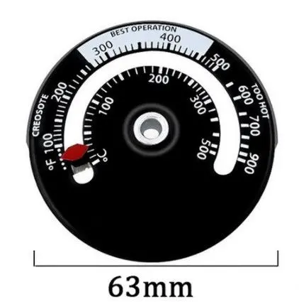 Термометр димоходу магнітний Ecofan 0-500 ° С (100-900 ° F) — Photo 8