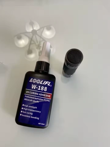 Ультрафіолетовий клей (UV) LOOLIFL W-183 (50мл) з УФ-ліхтариком — Photo 3