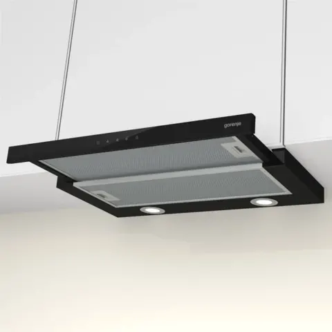 Витяжка кухонна Gorenje телескопічна 60см, 350м3/г, чорна (TH64E3BG) — Photo 12