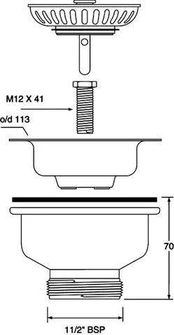 Злив для кухонного миття McAlpine BSW50P-POL — Photo 3
