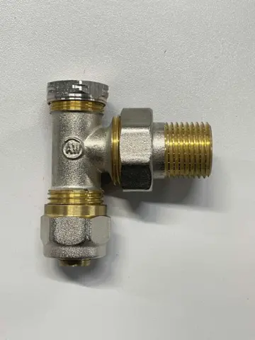 Aqua World Кран радіаторний кутовий Низ 16x1/2" (PEX) — Photo 5