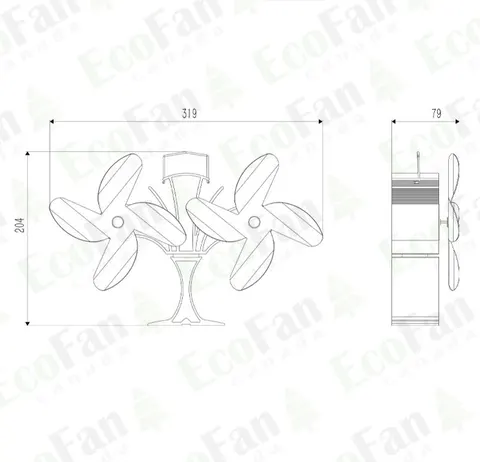 Вентилятор на теплову енергію Ecofan Canada DUO Lotus — Photo 9