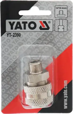 Швидке з'єднання-муфта YATO (YT-2390) 1/4" наруж. — Photo 3
