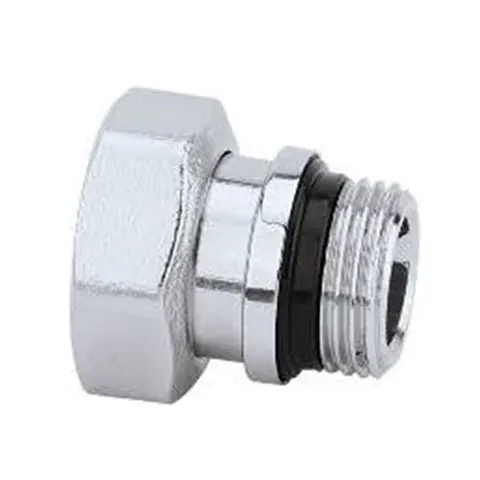 Накидна гайка із зовнішнім різьбленням хром CALEFFI 1/2"х3/4" R49175/C — Photo 2