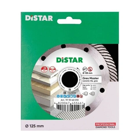 Коло алмазне відрізне по кераміці Distar 1A1R 125 Gres Master (11115160010) — Photo 10
