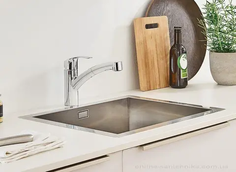 Змішувач одноважільний для миття (висувна лійка) Grohe Eurosmart (30305000) — Photo 11