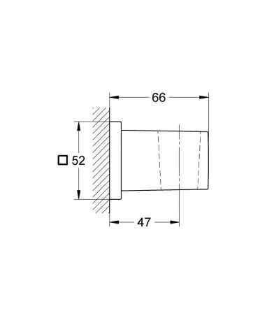 Настінний тримач для ручного душу Grohe Euphoria Cube (27693000) — Photo 4