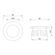 Go-Plast Кільце на перелив умивальника хром 24 (BORCH00024) — Photo 5