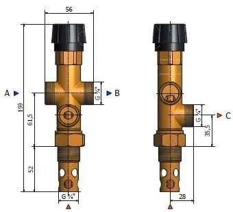 Клапан захисту котла від перегріву REGULUS DBV 1-02 3/4" — Photo 5
