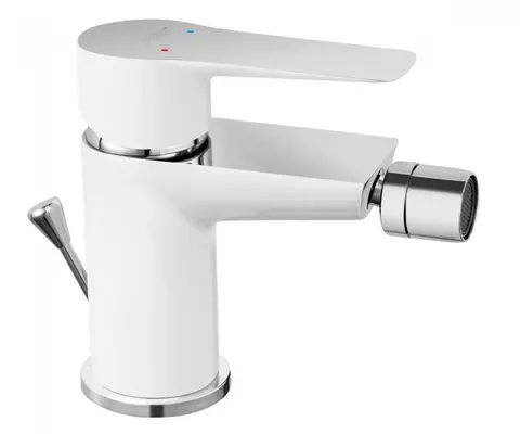 Змішувач для біде Ferro Adore White/Chrome BDR6 — Photo 2