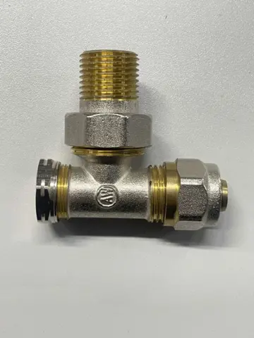 Aqua World Кран радіаторний кутовий Низ 16x1/2" (PEX) — Photo 7