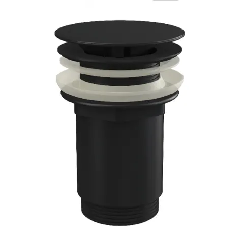 Донний клапан сифона для умивальника CLICK/CLACK Alca Drain A396BLACK 5/4" суцільнометалевий — Photo 2