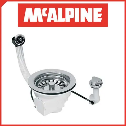 Злив (горло) для умивальника McAlpine PUFS113-CP-25 6/4" Ø113мм — Photo 3