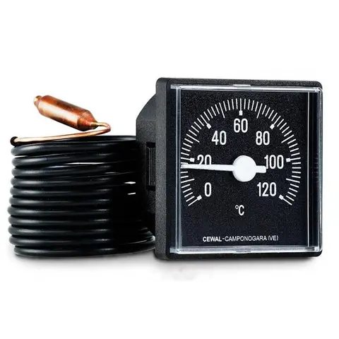 Термометр капілярний квадратний 120 ° C Cewal TQ 45 P (91312215) — Photo 3