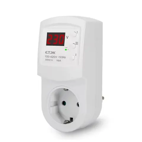 Реле напруги (захист) ETEK (тип ZUBR R116y) OEM (16A) — Photo 2
