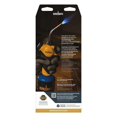 Газовий пальник Bernzomatic FlameCommander™ Torch (TS3700T) 1" — Photo 21