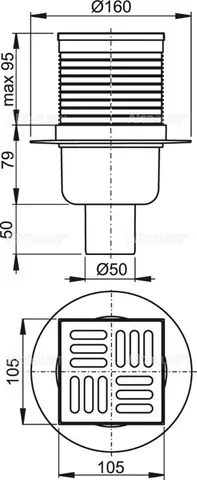 Зливний трап Alca Drain APV32 (сухий затвор) — Photo 4