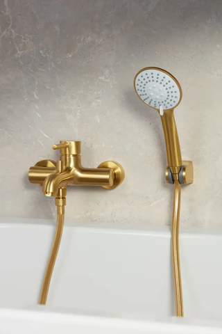 Точковий душ (лійка) KFA ARMATURA MOZA BRUSHED GOLD 841-220-31 золото — Photo 6