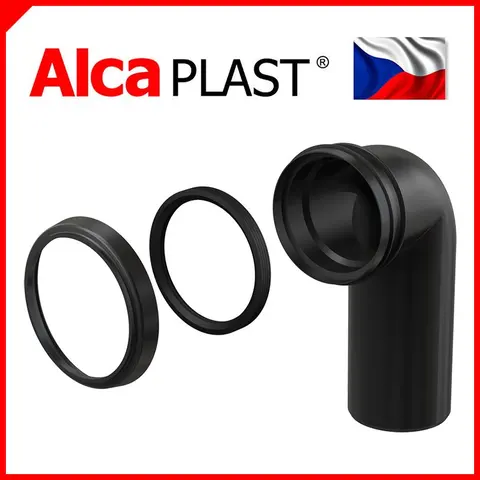 Коліно стоку, комплект DN90/90 Alca Drain M908 — Photo 3