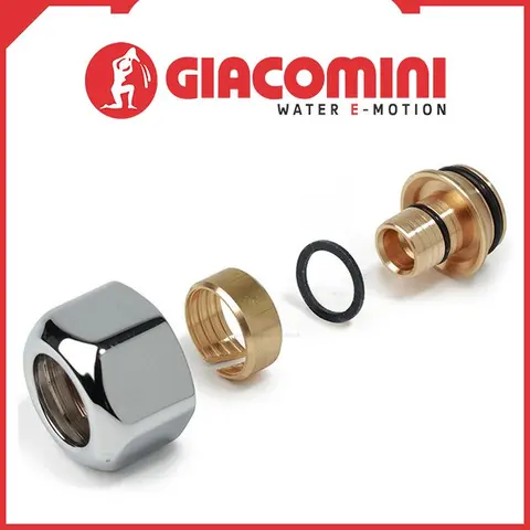 Перехідник для металопластикової труби 16x16х2мм GIACOMINI (T179MX009) — Photo 4