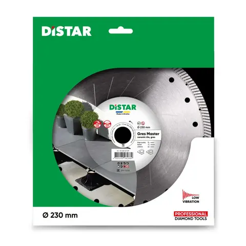 Коло алмазне відрізне для терасного керамограніта Distar 230x22,23/H Gres Master (81120528026) — Photo 8