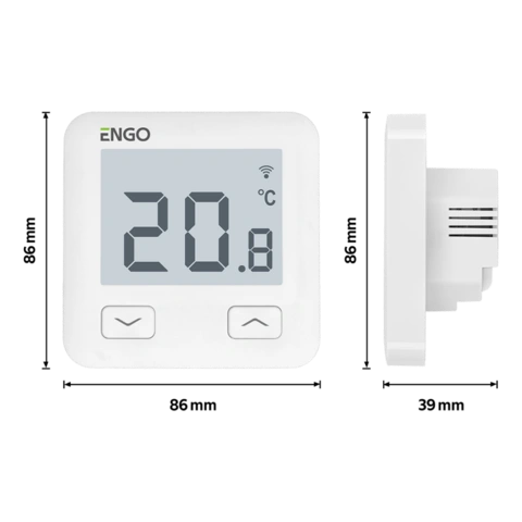 ENGO Кімнатний термостат з WIFI, 230В, білий (E10-W) 932312902 — Photo 5