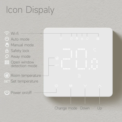 Кімнатний термостат BEOK Air WI-FI — Photo 15