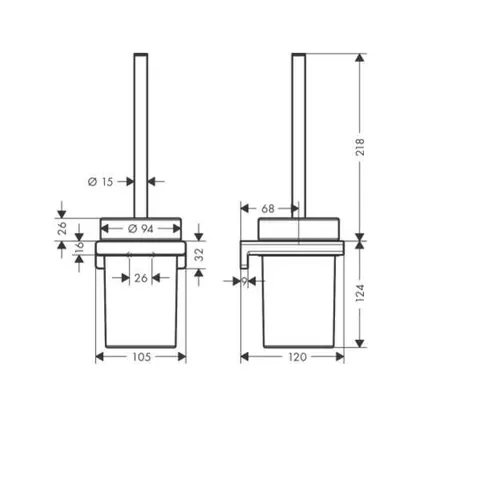 Hansgrohe AddStoris Йоржик для унітаза (41752000) — Photo 4