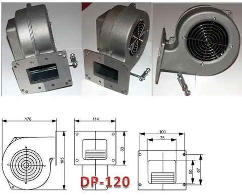 KG Elektronik Вентилятор для котла DP-120 (80вт.380м.куб) — Photo 5
