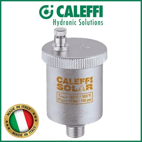 Автоматичний відвідник повітря для сонячних систем Caleffi SOLAR 3/8" 250031 — Photo 3