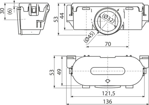 Гідрозатвор для трапу Alca Drain (APZ19, APZ20) SPZ06-ND — Photo 3