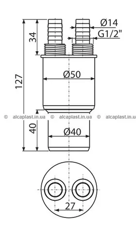 Перехідна муфта Alca Drain AKS6 — Photo 4