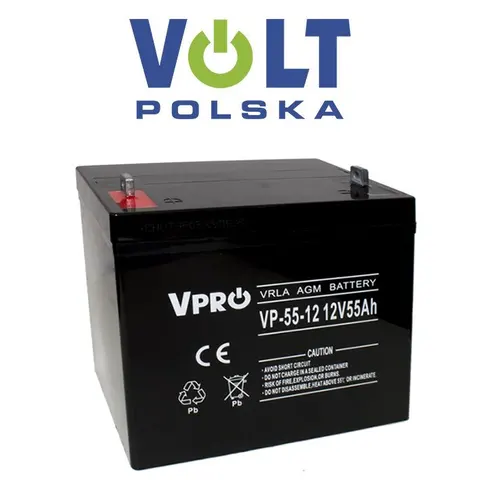 Аккумулятор AGM VRLA VOLT Polska VPRO 12V 55Ah (6AKUAGM055) — Photo 3