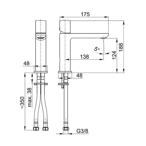 Змішувач для умивальника Armatura Morganit 4922-815-00 — Photo 3