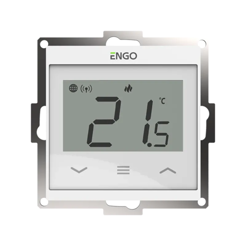 ENGO Кімнатний термостат з WIFI, 230В, монтаж під рамку 55x55, білий (E55-W) — Photo 4