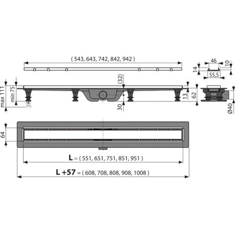 Душовий трап Alca Drain APZ20 — Photo 3