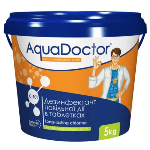 AquaDoctor C-90T хлор повільної дії в таблетках (одна таблетка) (C90T-5) — Photo 3