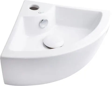 Q-tap Умивальник підвісний кутовий Kiwi 43,5 см (WHI 4299/F008) (QT0911K184AW) — Photo 2