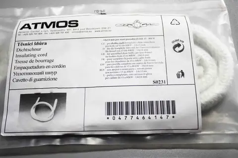 Ущільнювальний шнур для твердопаливного котла ATMOS S0231 (старе виконання 14х14мм) — Photo 4