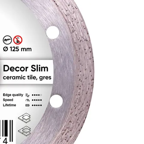 Коло алмазне відрізне по кераміці Distar 1A1R 125 Decor Slim (11115427010) — Photo 4