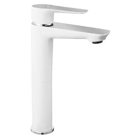 Змішувач для умивальника Ferro Adore White/Chrome BDR2L — Photo 2