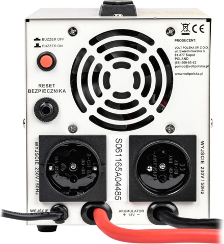 Перетворювач (інвертор) напруги VOLT Polska SINUS PRO 850E PLUS (500W) (3SPM08012M) — Photo 4