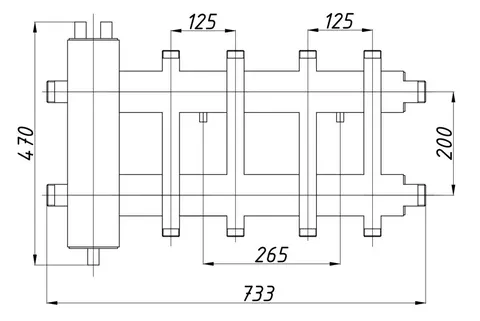 Колектор TERMOJET СК-282.125 (КГС42ВН.125) з гідрострілкою в ізоляції — Photo 4