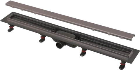 Душовий трап Alca Drain APZ20-650-GB Simple GUN Metal-шліфований мат — Photo 1