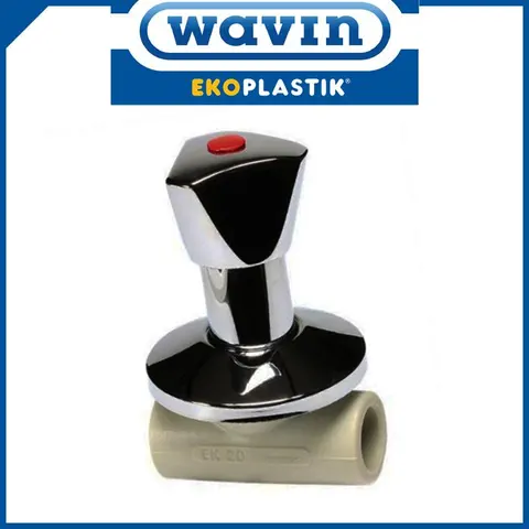 Вентиль під штукатурку прохідний Ekoplastik 20мм (SVEPLR020X) — Photo 3