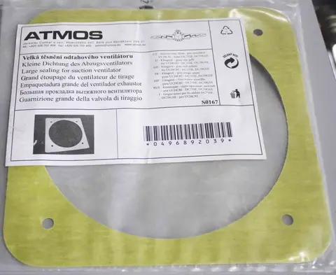 Велика прокладка вентилятора для твердопаливного котла ATMOS S0167/S0140 — Photo 5